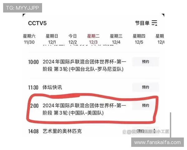世界杯赛程时间表2026乒乓球比赛详细安排及最新更新信息
